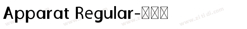 Apparat Regular字体转换
